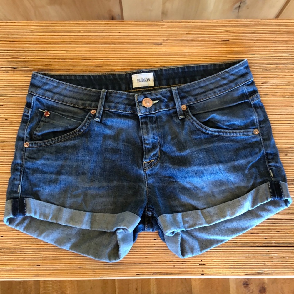 Hudson cuffed hem denim shorts